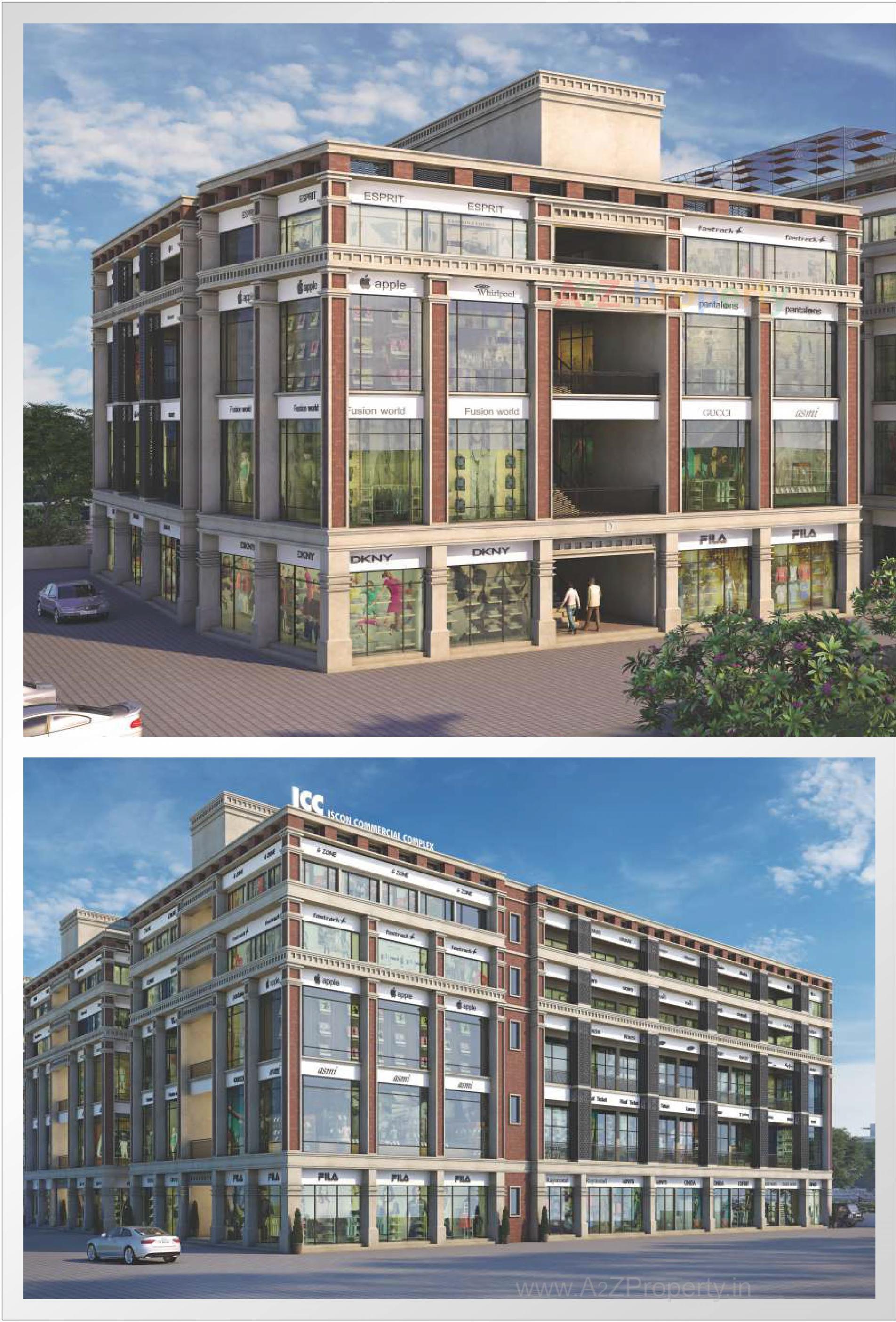 3D Elevation of real estate project Iscon  Complex located at Rajpur--hirpur, Ahmedabad, Gujarat