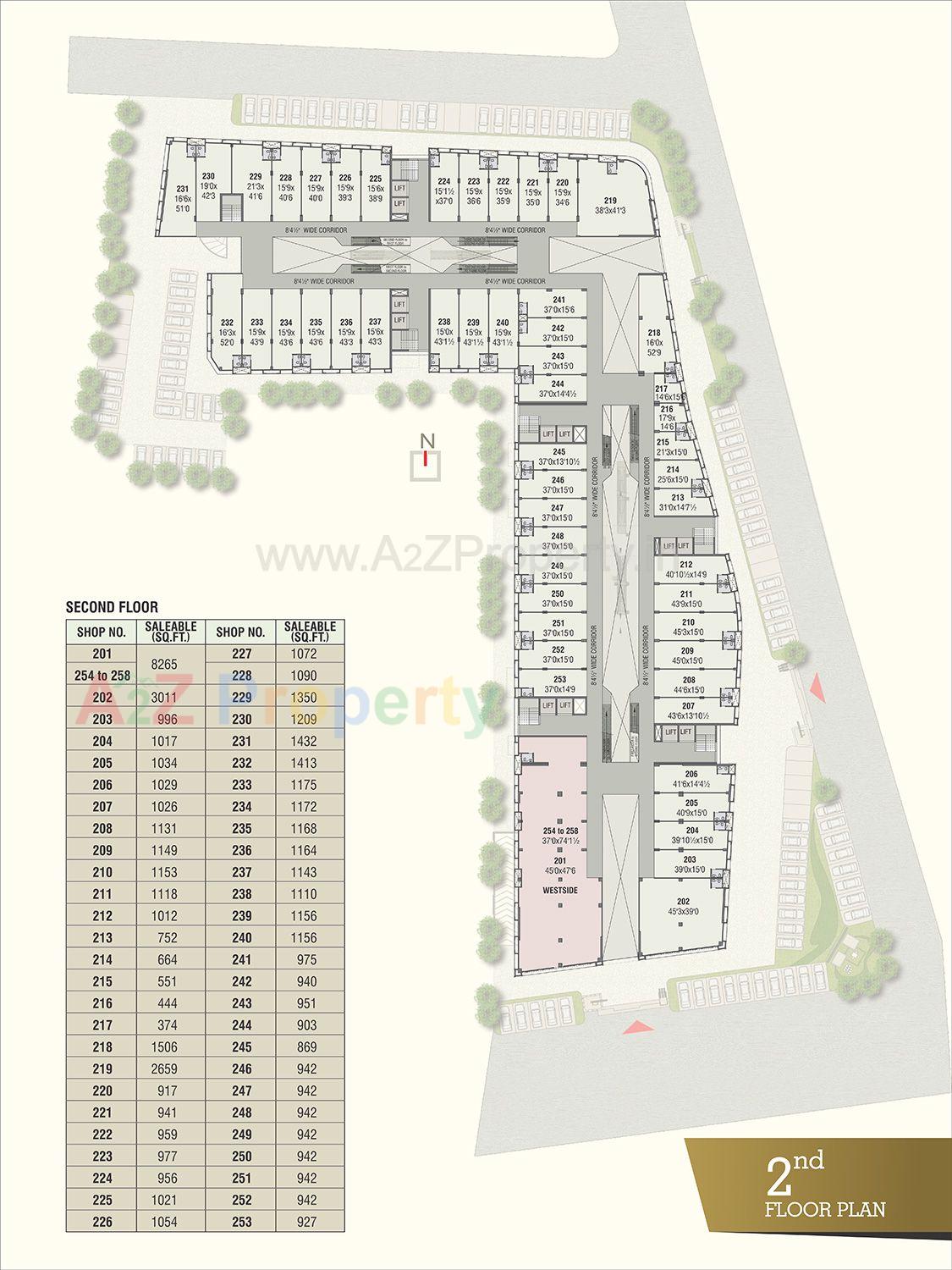 Iscon Emporio Second Floor Plan Latest of real estate project Iscon Emporio located at City, Ahmedabad, Gujarat