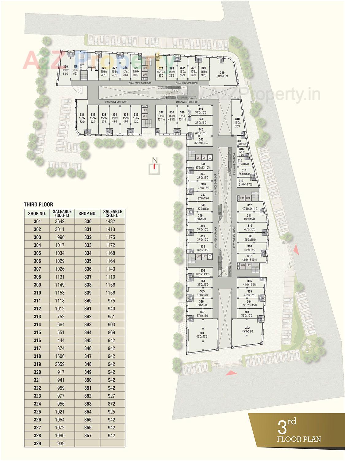 Iscon Emporio Third Floor Plan Latest of real estate project Iscon Emporio located at City, Ahmedabad, Gujarat