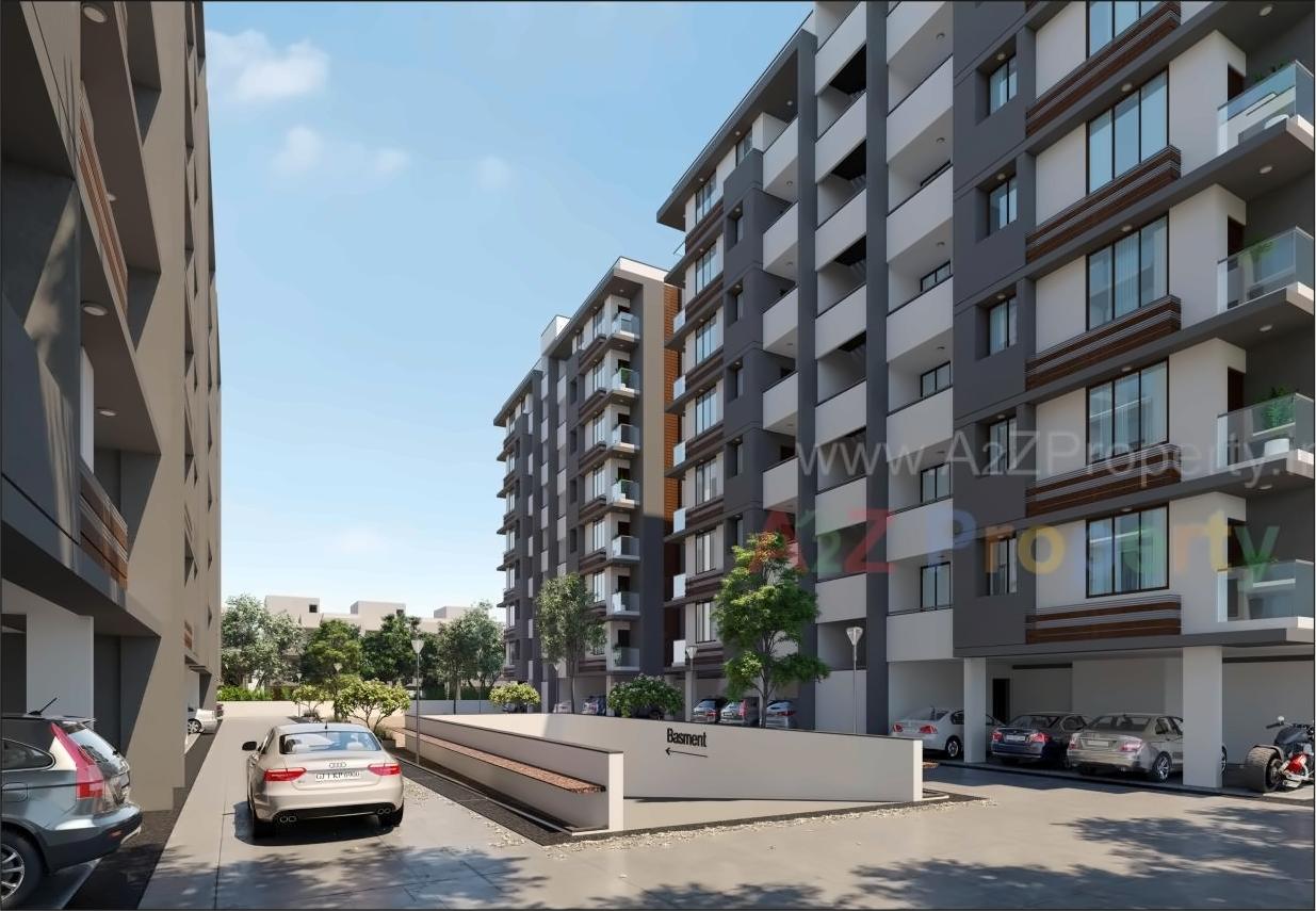 3D Elevation of real estate project Ishvar Icon located at Nikol, Ahmedabad, Gujarat