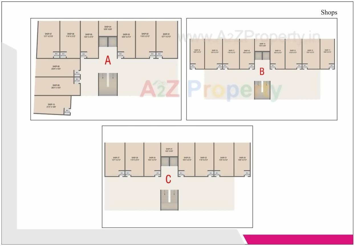 Layout of real estate project Ishvar Icon located at Nikol, Ahmedabad, Gujarat