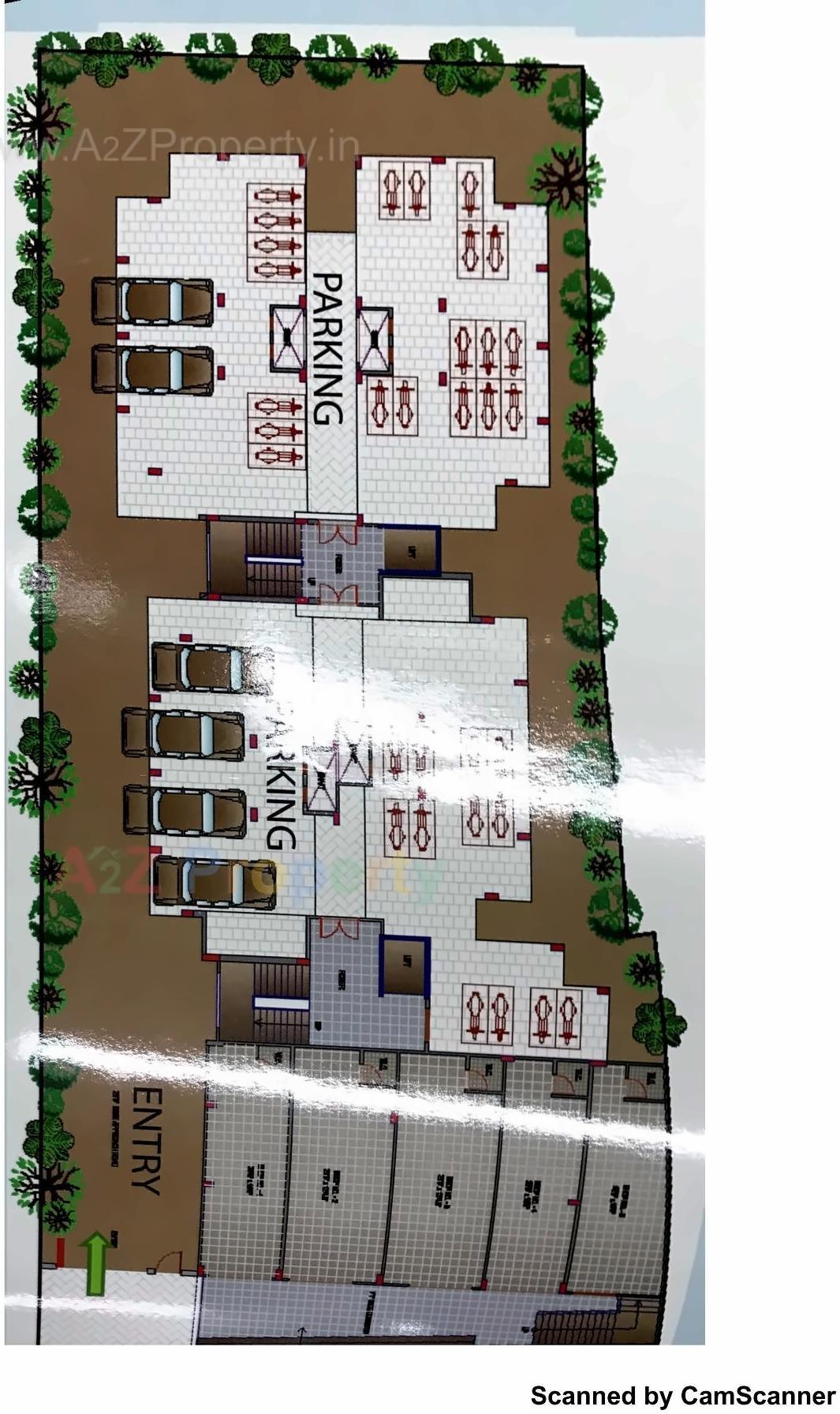 Layout of real estate project Ishwar Residency located at City, Ahmedabad, Gujarat