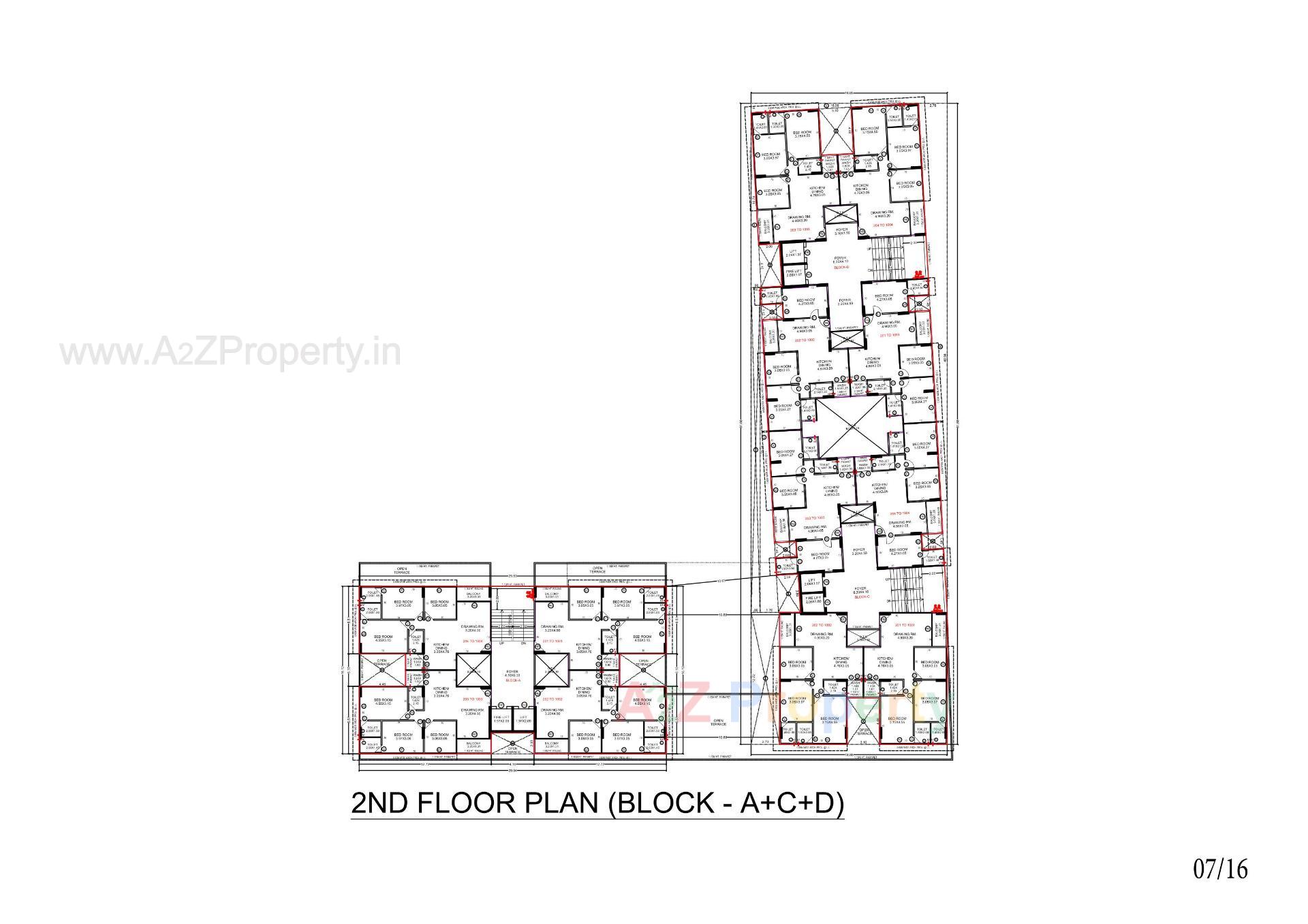 Layout of real estate project Ivory Orchards located at Shilaj, Ahmedabad, Gujarat
