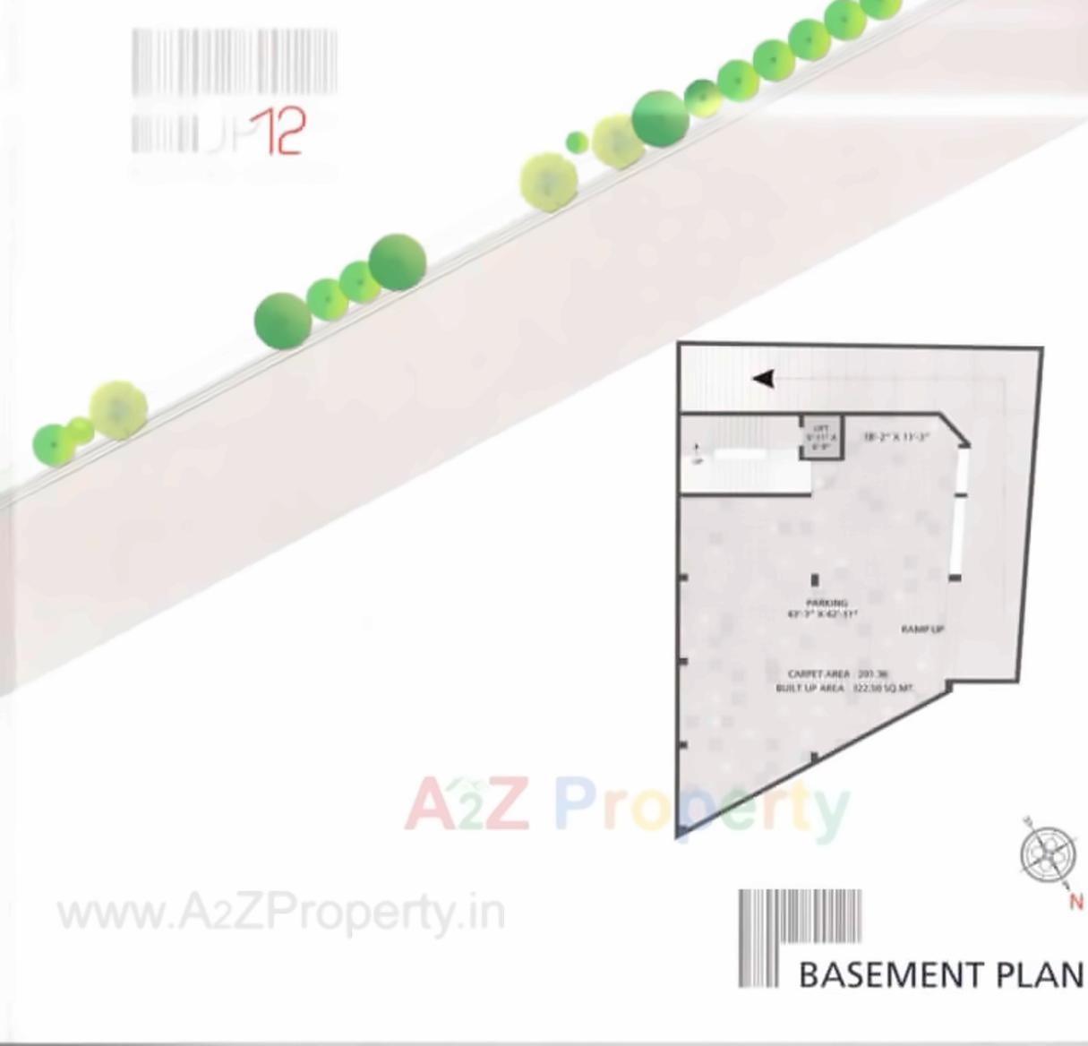Layout of real estate project J P 12th Business Hub located at City, Ahmedabad, Gujarat
