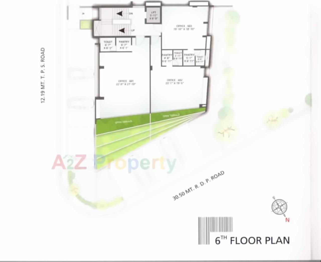 Layout of real estate project J P 12th Business Hub located at City, Ahmedabad, Gujarat