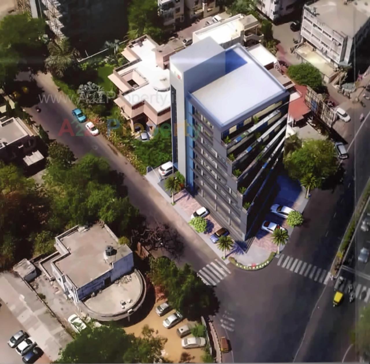 3D Elevation of real estate project J P 12th Business Hub located at City, Ahmedabad, Gujarat