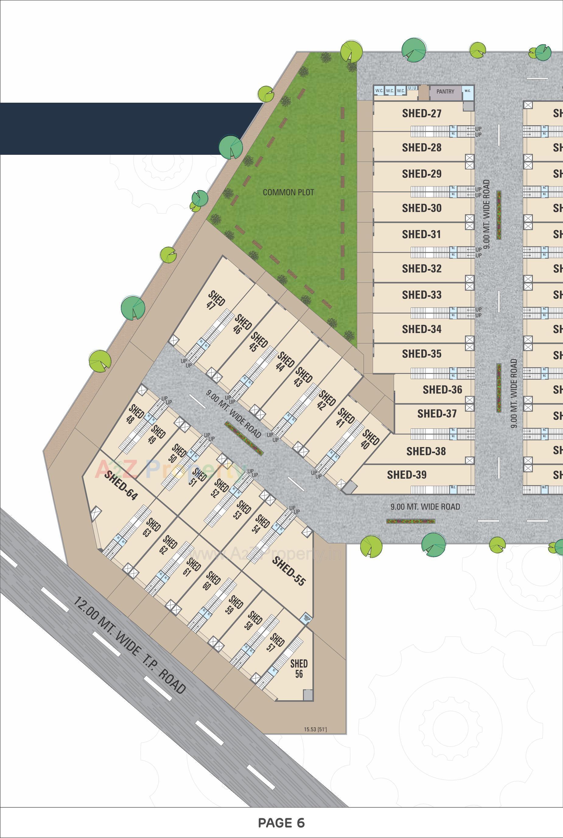 Layout of real estate project J P Estate located at Navapura, Ahmedabad, Gujarat