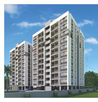 Elevation of real estate project J  P  Riverview located at Hansol, Ahmedabad, Gujarat