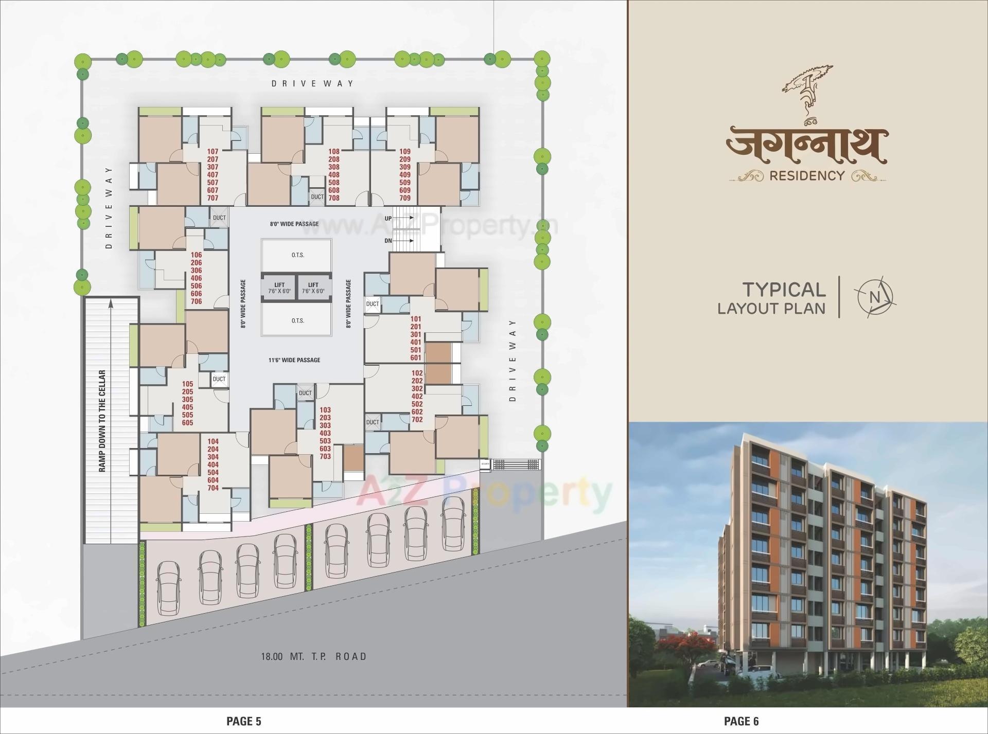 Layout of real estate project Jagannath Residency located at Vatva, Ahmedabad, Gujarat