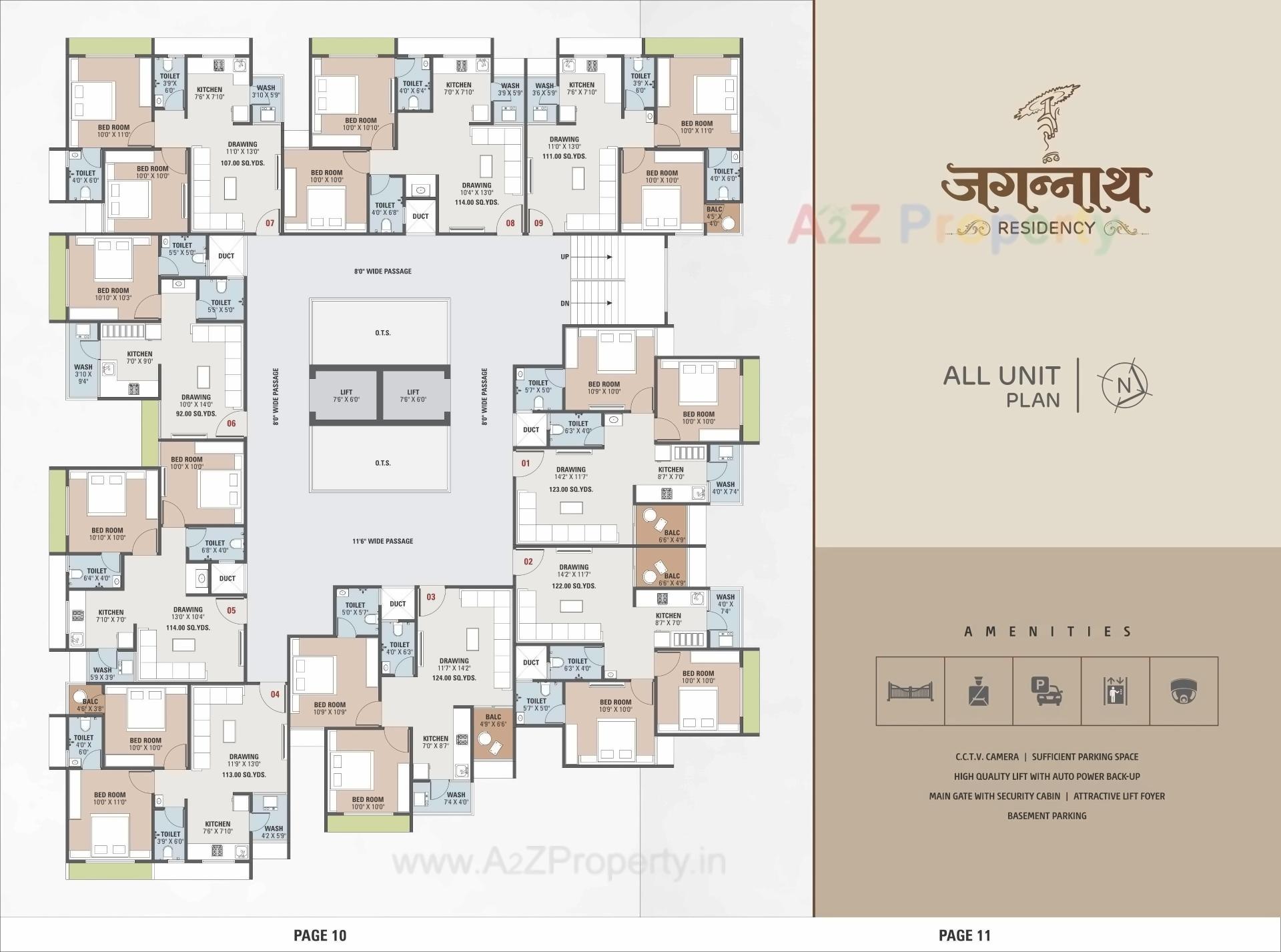 Layout of real estate project Jagannath Residency located at Vatva, Ahmedabad, Gujarat