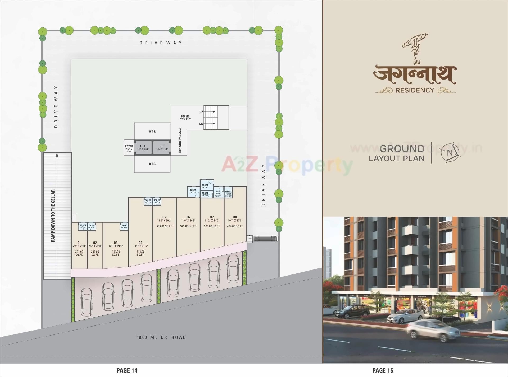 Layout of real estate project Jagannath Residency located at Vatva, Ahmedabad, Gujarat