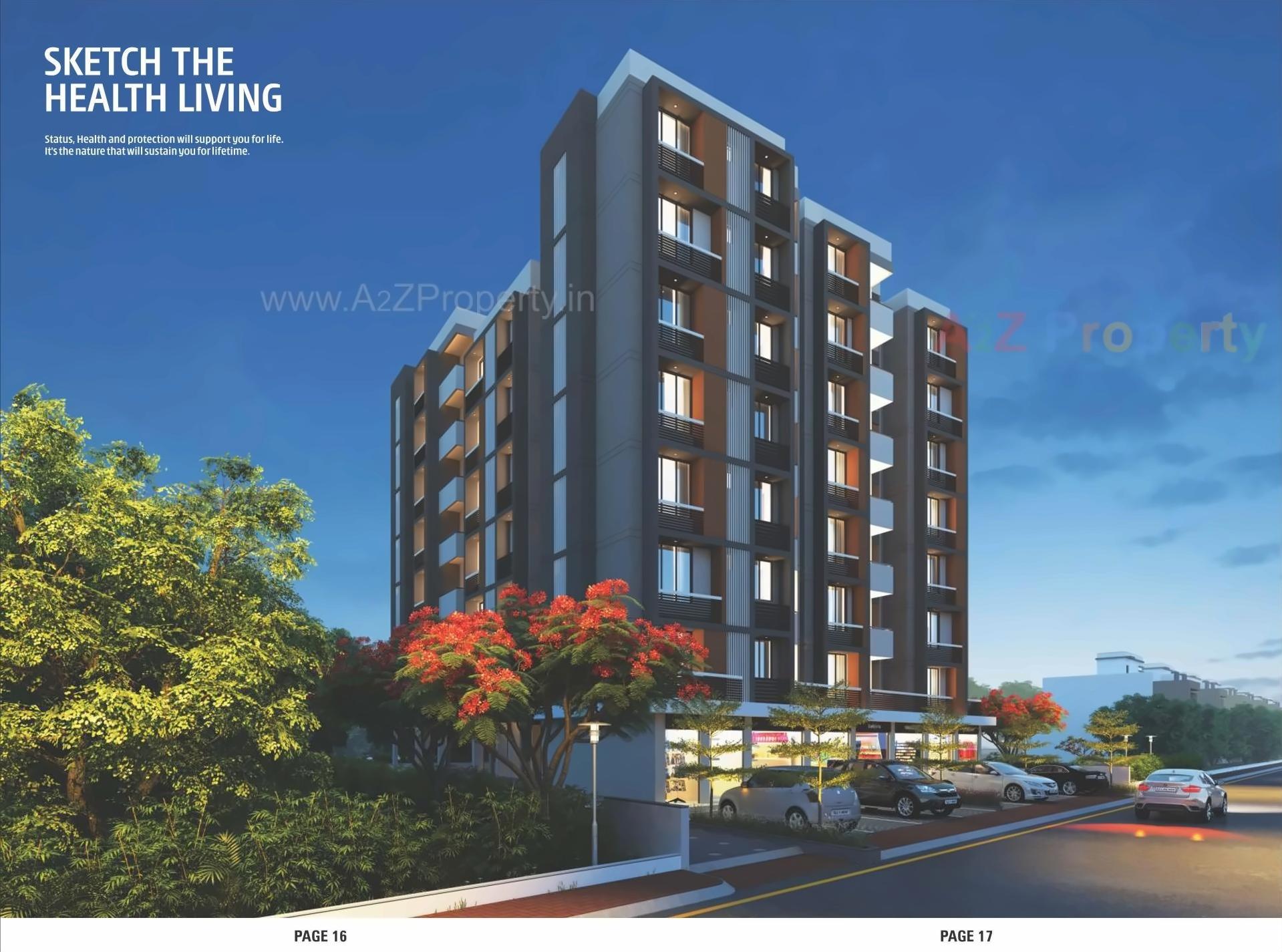 3D Elevation of real estate project Jagannath Residency located at Vatva, Ahmedabad, Gujarat