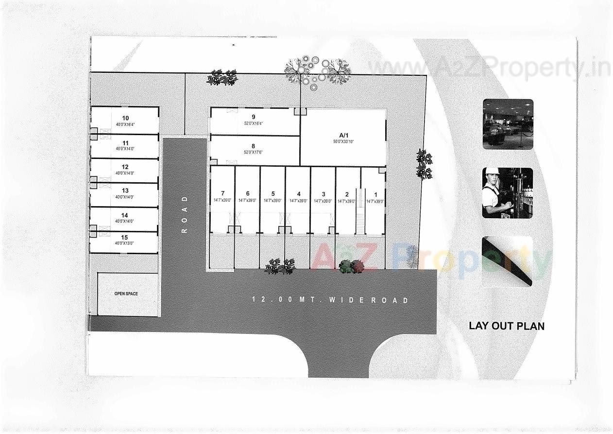 Layout of real estate project Jahnavi Arcade located at Odhav, Ahmedabad, Gujarat