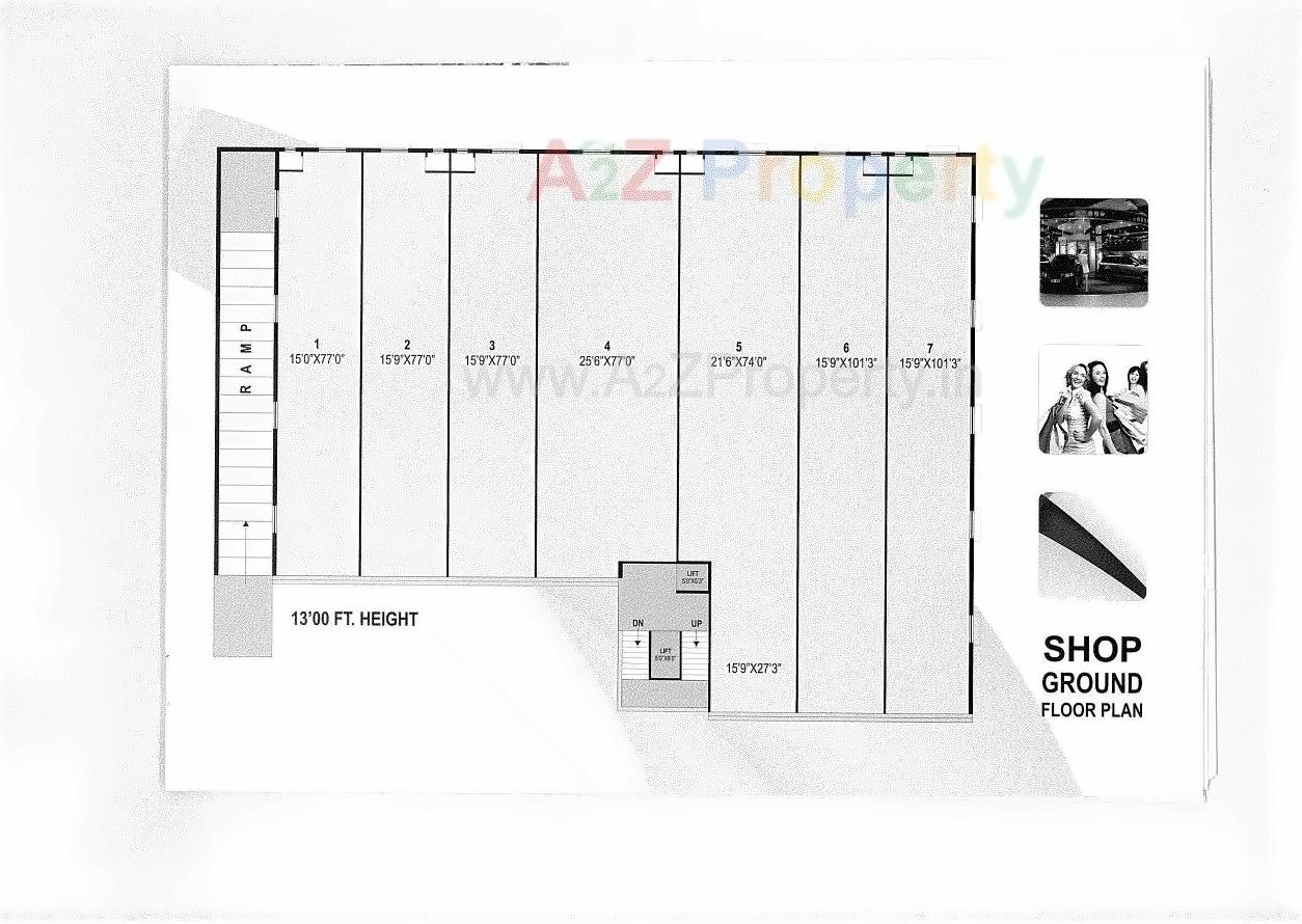 Layout of real estate project Jahnavi Arcade located at Odhav, Ahmedabad, Gujarat