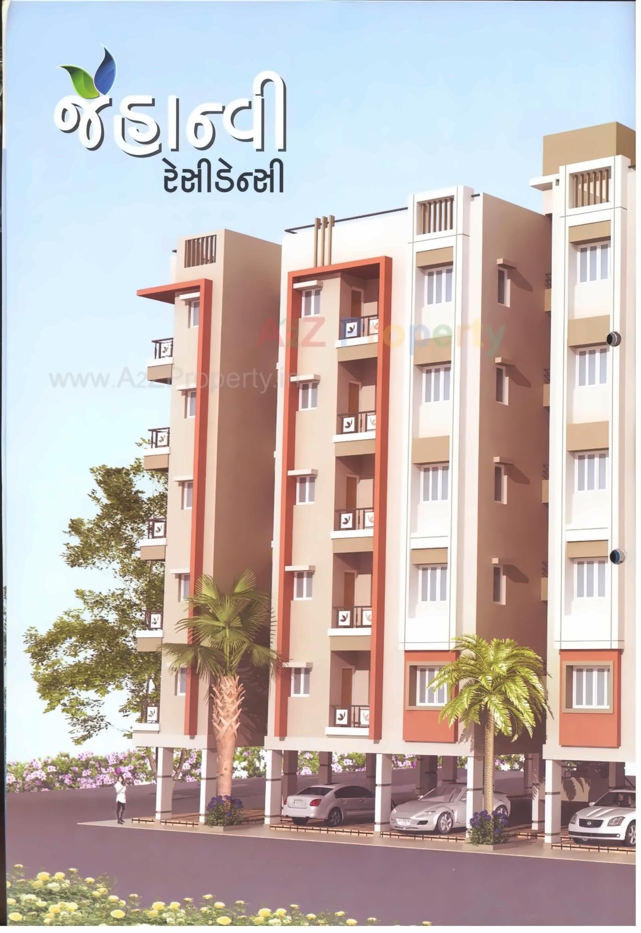 3D Elevation of real estate project Jahnvi Residency located at Ghodasar, Ahmedabad, Gujarat
