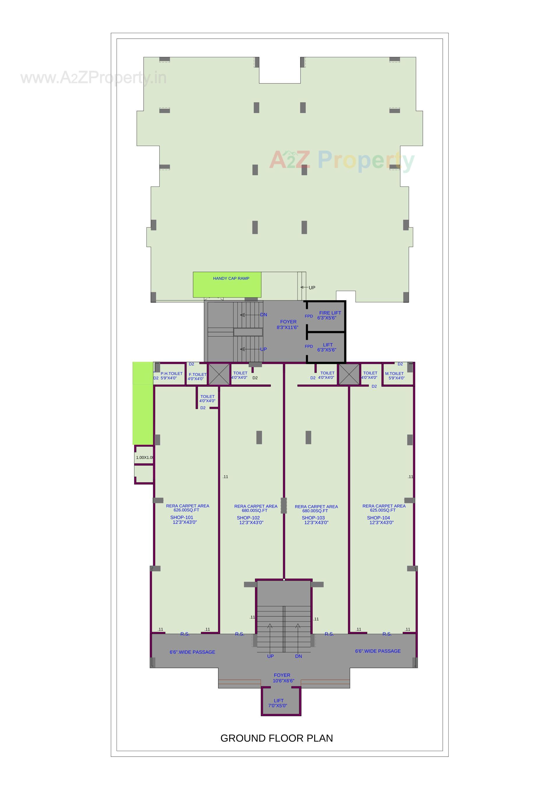 Layout of real estate project Jai Kalindi Apprtment located at Danilimda, Ahmedabad, Gujarat