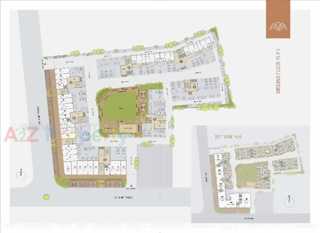 Layout of real estate project Jaldeep Apartments located at Sanand, Ahmedabad, Gujarat