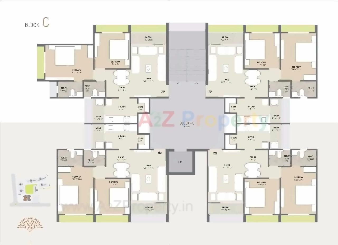 Layout of real estate project Jaldeep Apartments located at Sanand, Ahmedabad, Gujarat