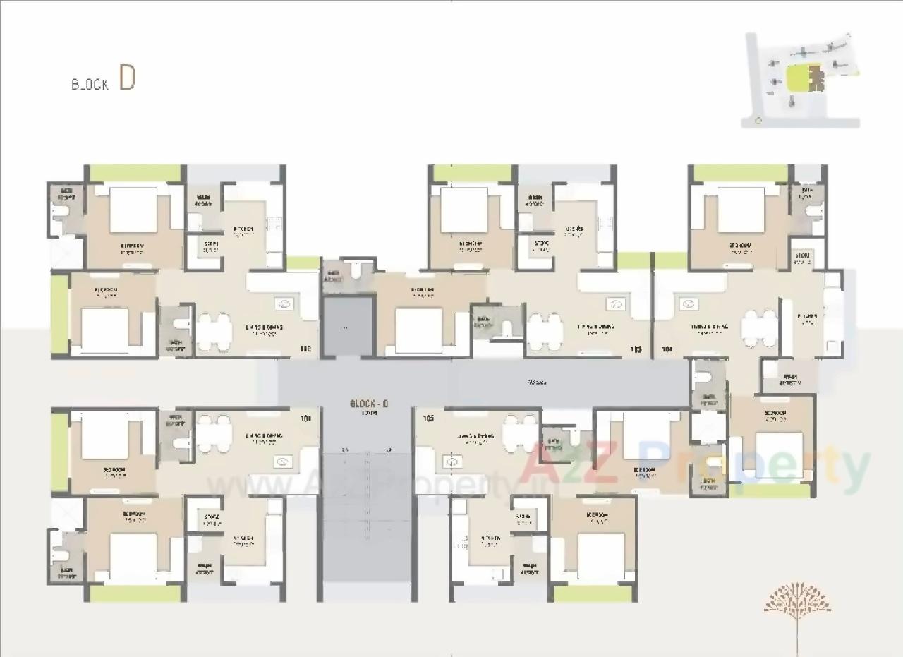 Layout of real estate project Jaldeep Apartments located at Sanand, Ahmedabad, Gujarat