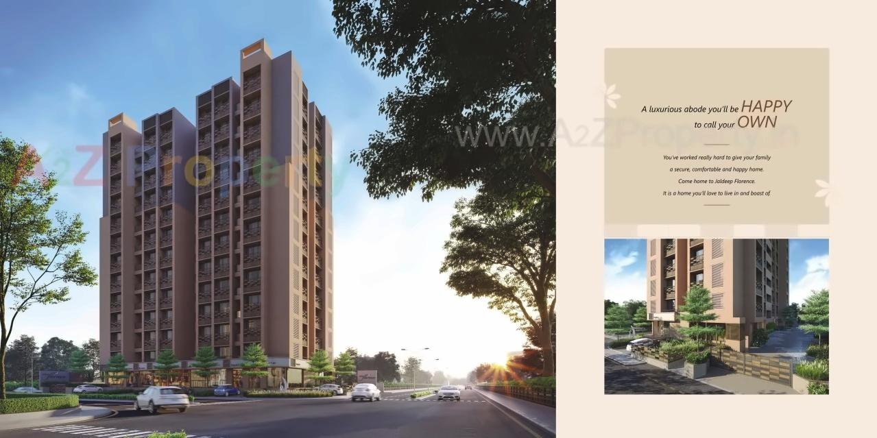 3D Elevation of real estate project Jaldeep Florence located at Ahmedabad, Ahmedabad, Gujarat