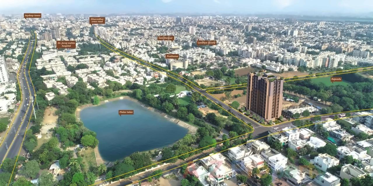 3D Elevation of real estate project Jaldeep Florence located at Ahmedabad, Ahmedabad, Gujarat