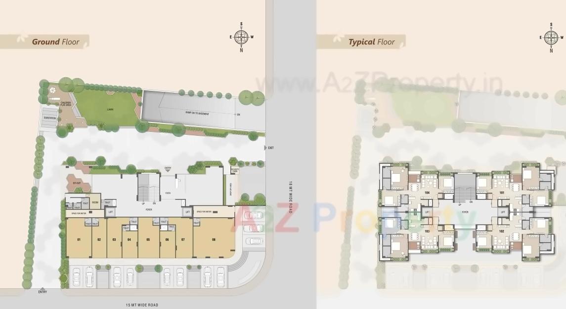 Layout of real estate project Jaldeep Florence located at Ahmedabad, Ahmedabad, Gujarat