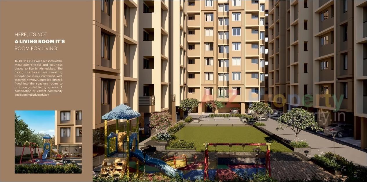 3D Elevation of real estate project Jaldeep Icon Two located at Vejalpur, Ahmedabad, Gujarat