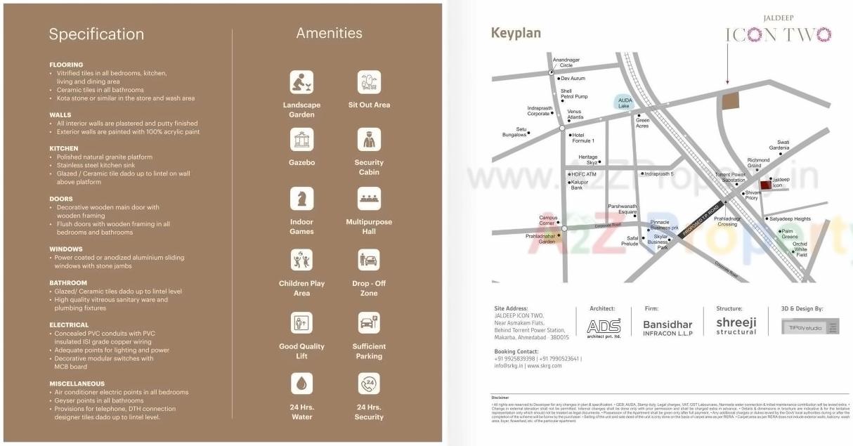  of real estate project Jaldeep Icon Two located at Vejalpur, Ahmedabad, Gujarat
