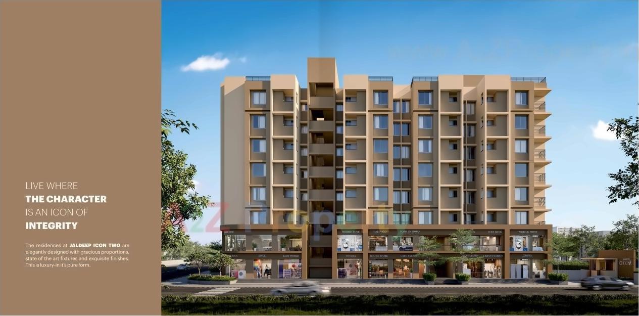 3D Elevation of real estate project Jaldeep Icon Two located at Vejalpur, Ahmedabad, Gujarat