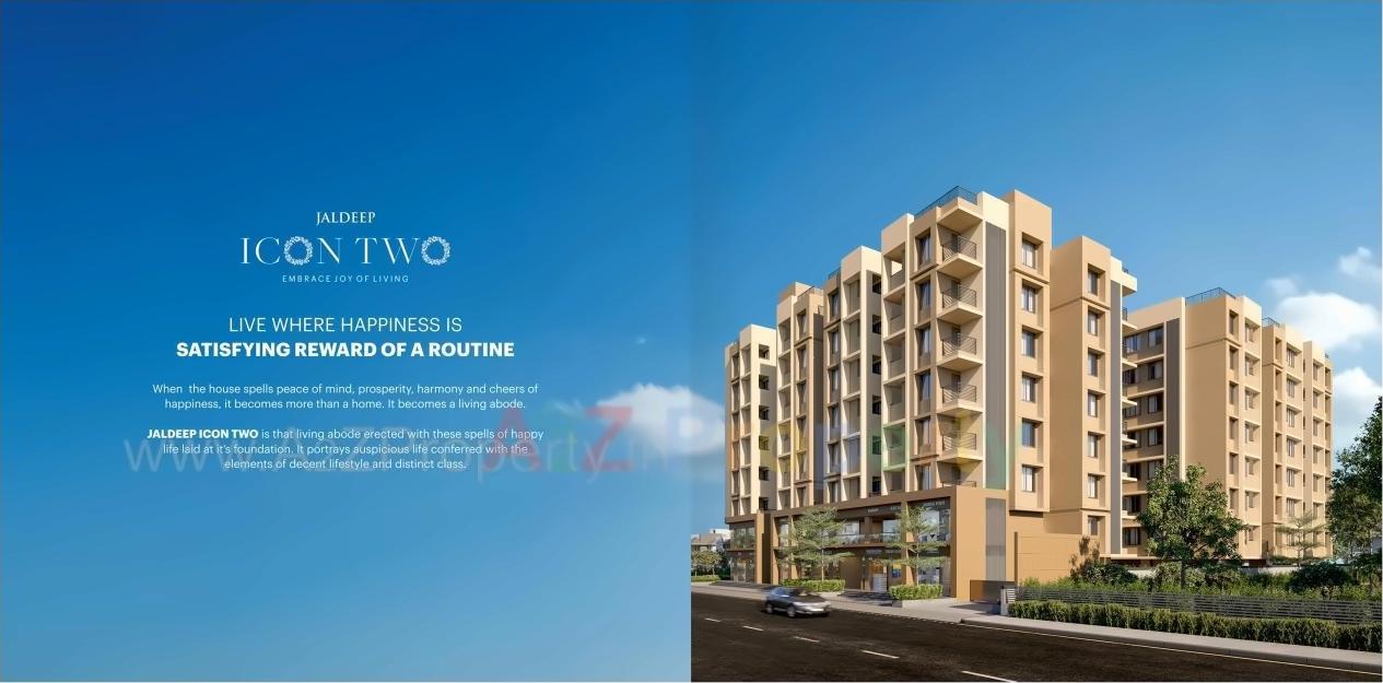 3D Elevation of real estate project Jaldeep Icon Two located at Vejalpur, Ahmedabad, Gujarat