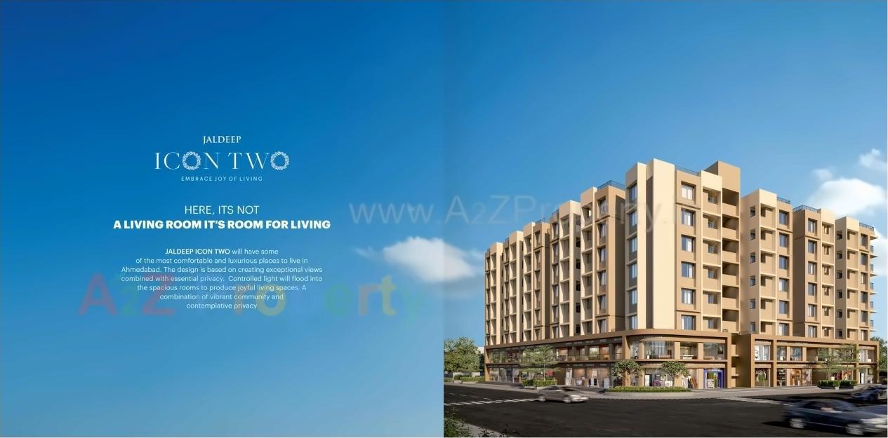 3D Elevation of real estate project Jaldeep Icon Two located at Vejalpur, Ahmedabad, Gujarat