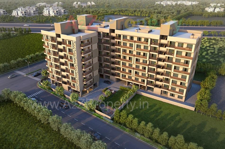 3D Elevation of real estate project Jaldeep Icon located at Makarba, Ahmedabad, Gujarat
