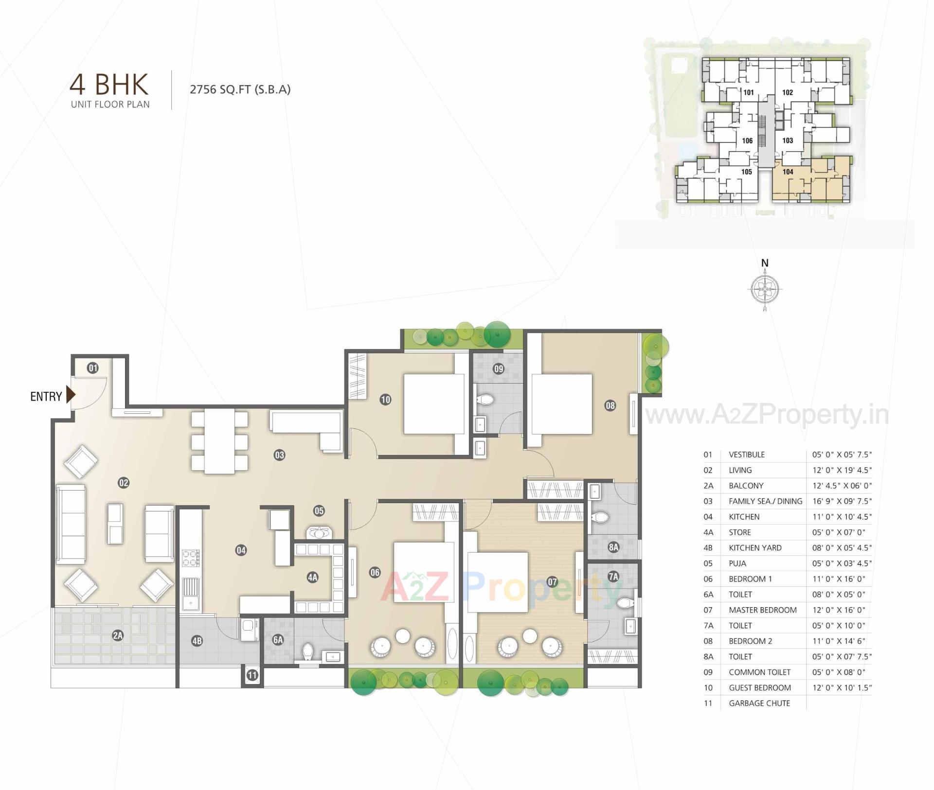 Layout of real estate project Jaldeep Vertex located at Ambli, Ahmedabad, Gujarat