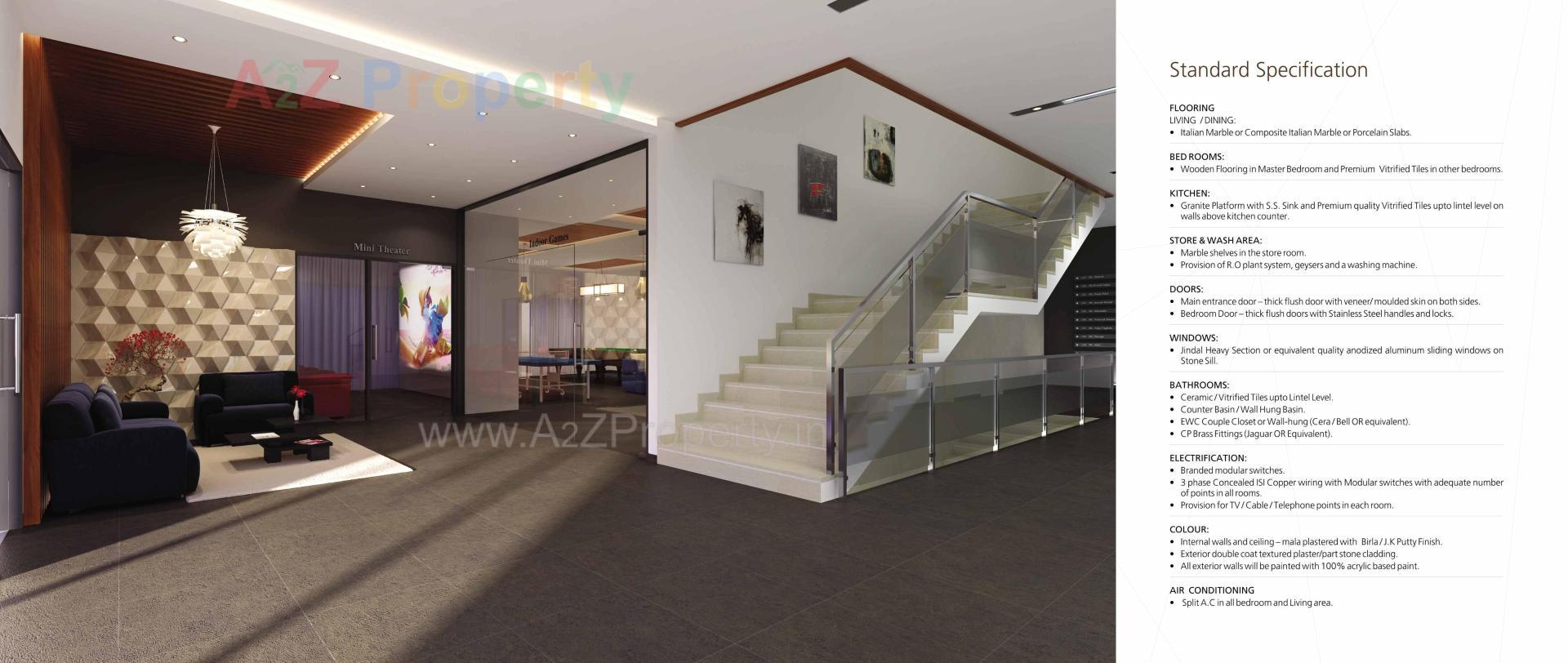 3D Elevation of real estate project Jaldeep Vertex located at Ambli, Ahmedabad, Gujarat