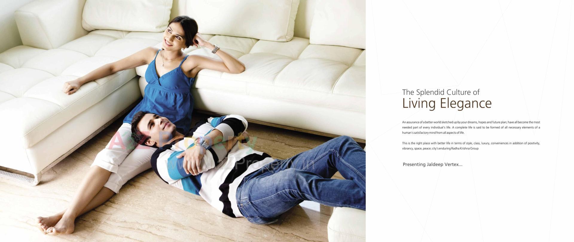 3D Elevation of real estate project Jaldeep Vertex located at Ambli, Ahmedabad, Gujarat