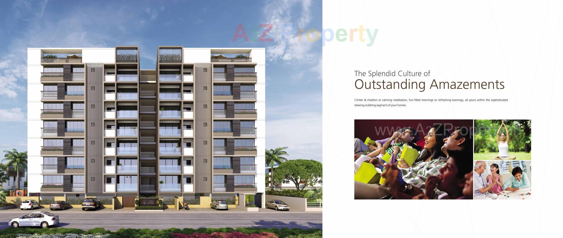 3D Elevation of real estate project Jaldeep Vertex located at Ambli, Ahmedabad, Gujarat