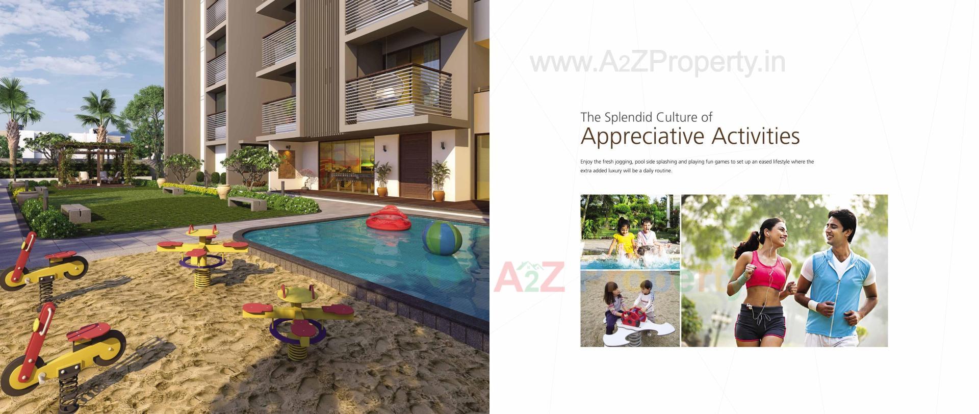 3D Elevation of real estate project Jaldeep Vertex located at Ambli, Ahmedabad, Gujarat