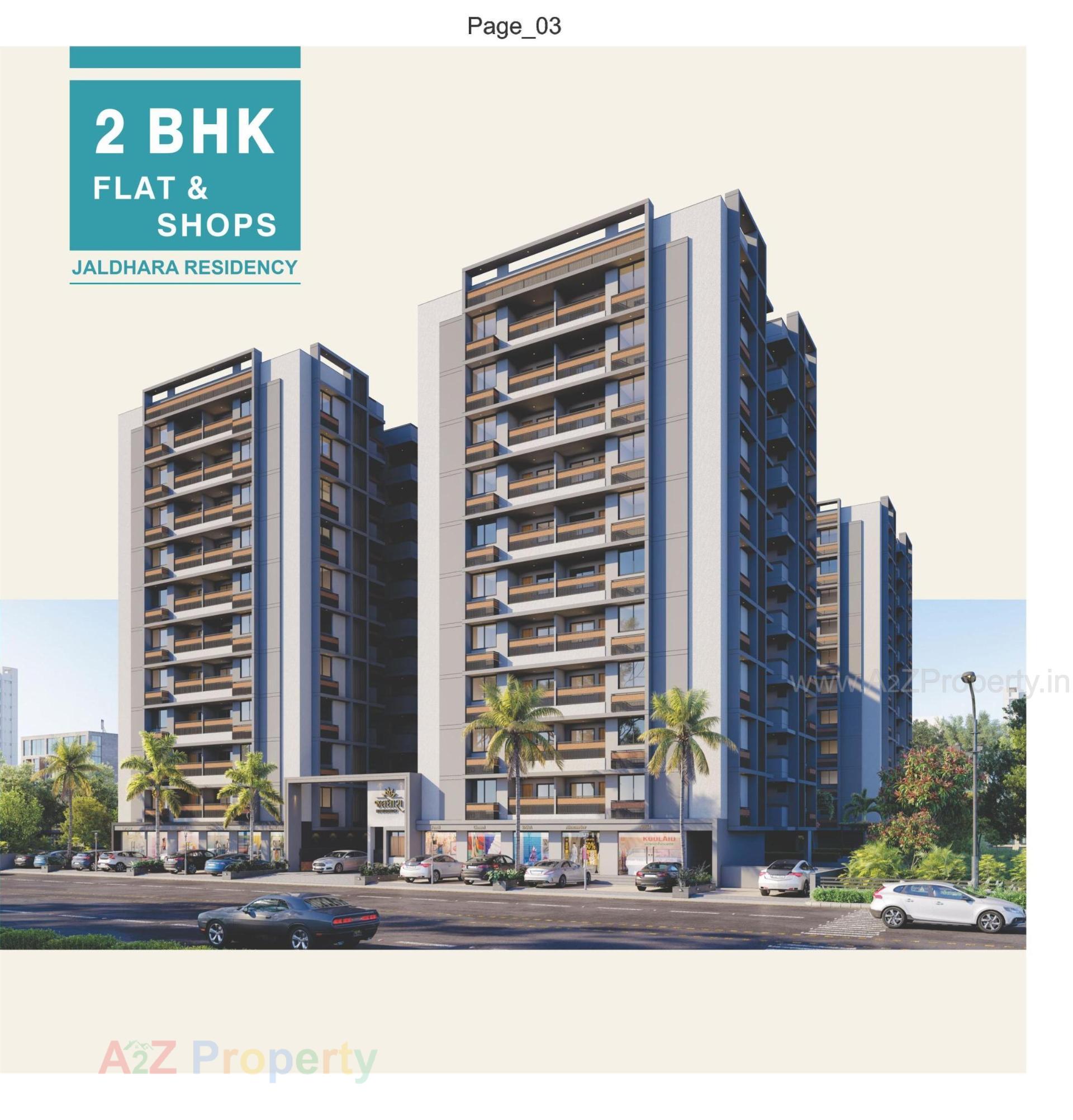 3D Elevation of real estate project Jaldhara Residency located at Kathwada, Ahmedabad, Gujarat