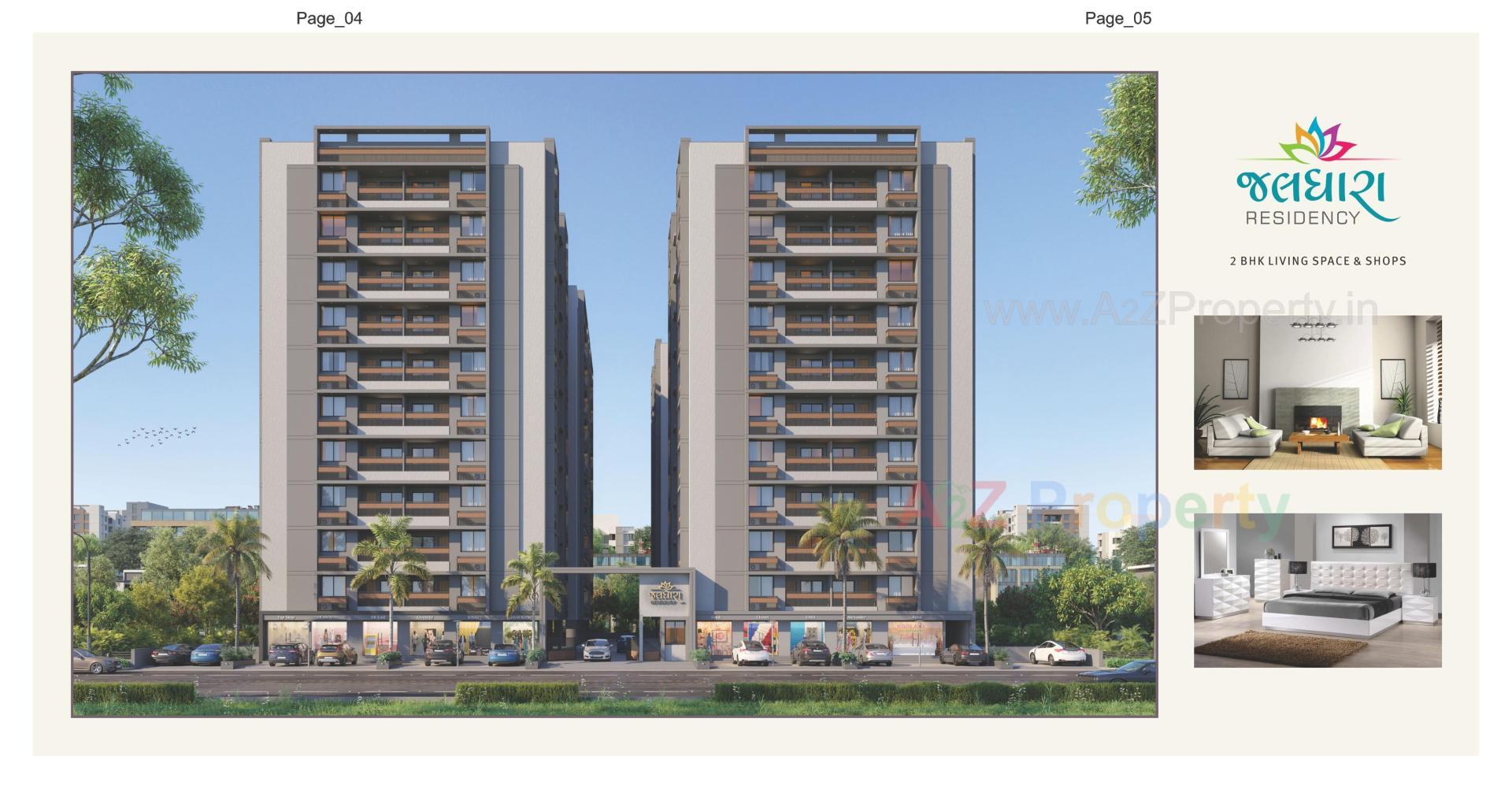 3D Elevation of real estate project Jaldhara Residency located at Kathwada, Ahmedabad, Gujarat