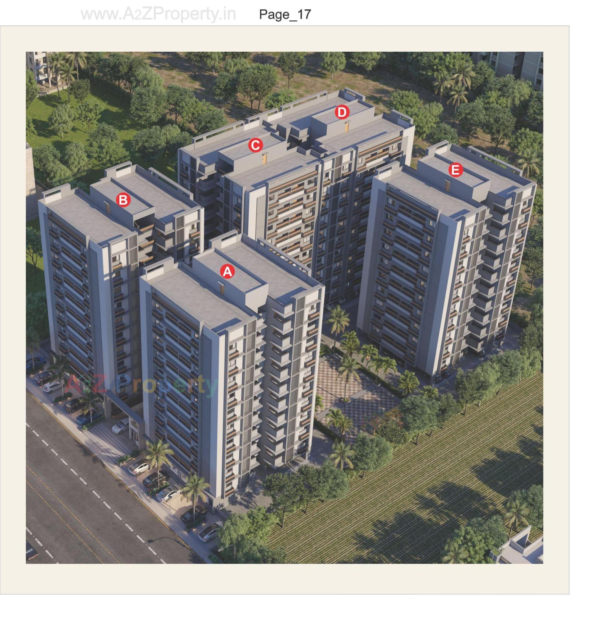 3D Elevation of real estate project Jaldhara Residency located at Kathwada, Ahmedabad, Gujarat