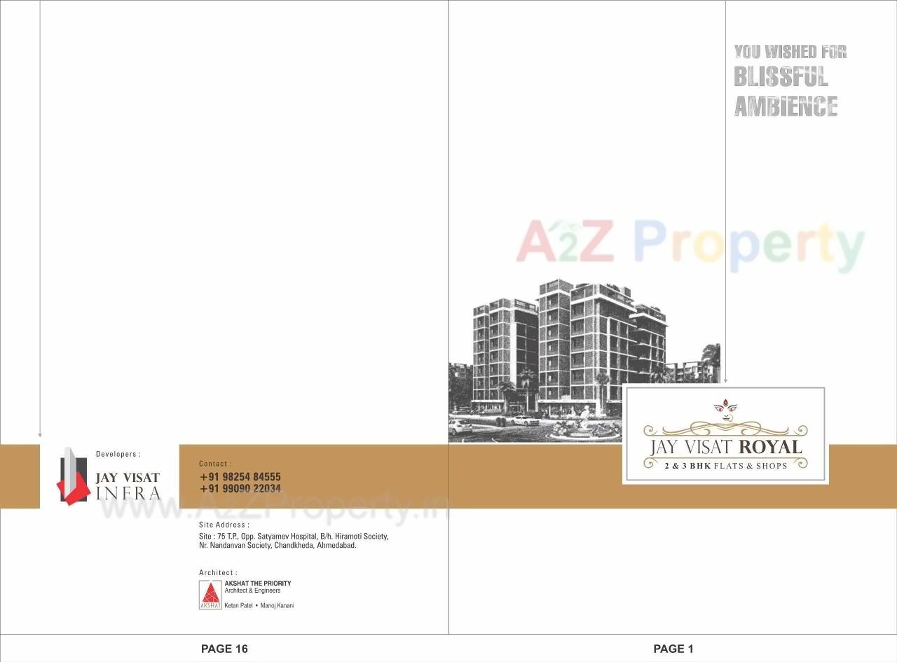  of real estate project Jay Visat Royal located at Chandkheda, Ahmedabad, Gujarat