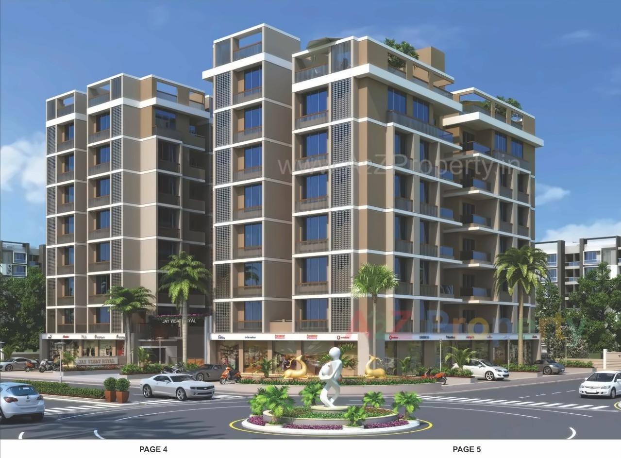 3D Elevation of real estate project Jay Visat Royal located at Chandkheda, Ahmedabad, Gujarat
