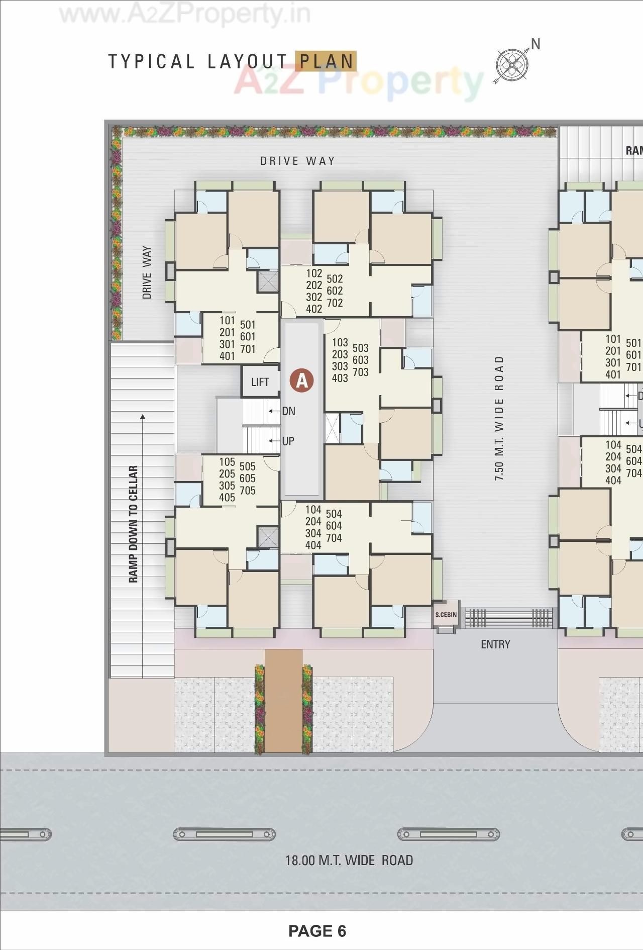Layout of real estate project Jay Visat Royal located at Chandkheda, Ahmedabad, Gujarat