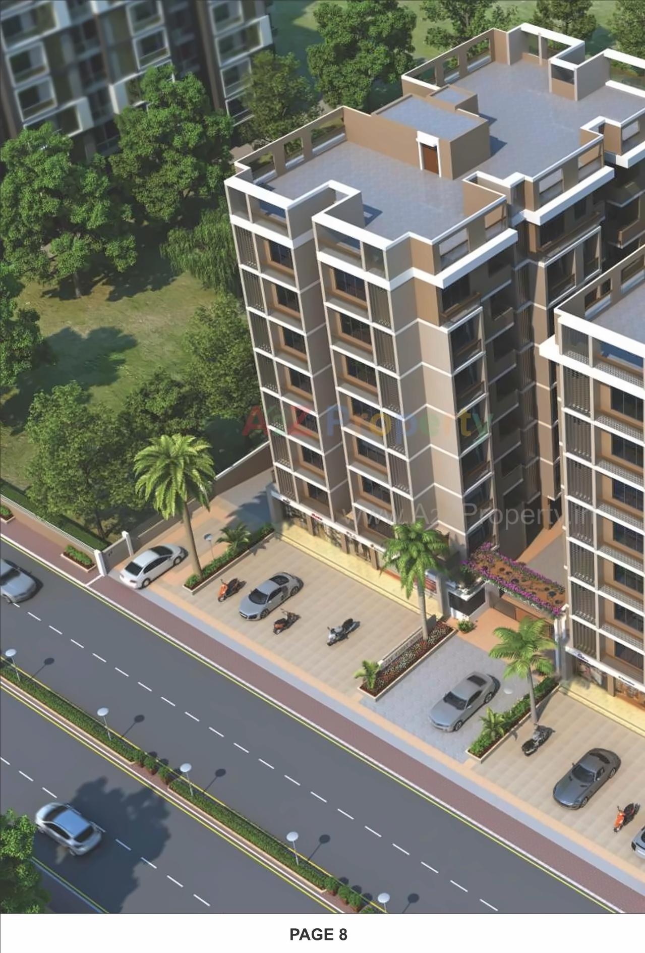3D Elevation of real estate project Jay Visat Royal located at Chandkheda, Ahmedabad, Gujarat