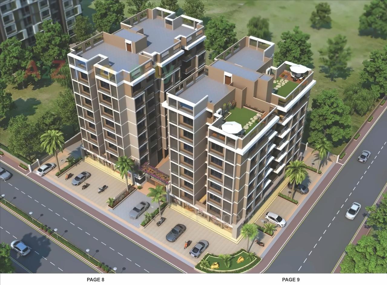 3D Elevation of real estate project Jay Visat Royal located at Chandkheda, Ahmedabad, Gujarat