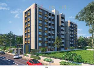Elevation of real estate project Jay Visat Signature located at Chandkheda, Ahmedabad, Gujarat
