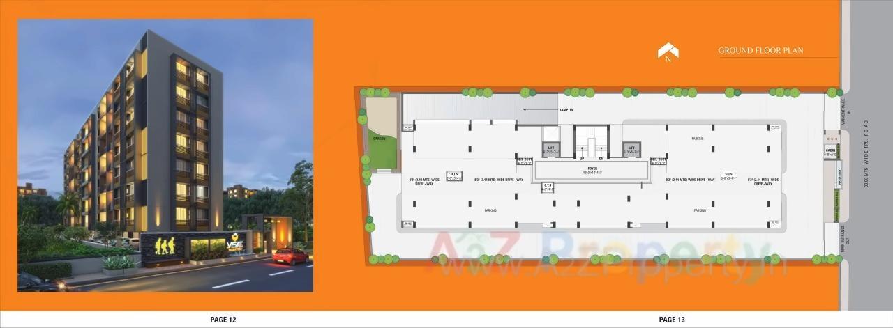 Layout of real estate project Jay Visat Signature located at Chandkheda, Ahmedabad, Gujarat