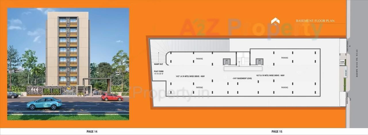 Layout of real estate project Jay Visat Signature located at Chandkheda, Ahmedabad, Gujarat
