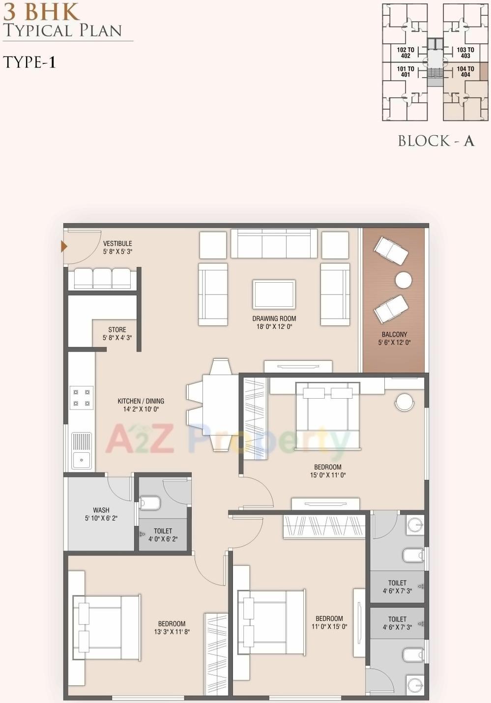 Layout of real estate project Jaymangal Heights located at Acher, Ahmedabad, Gujarat