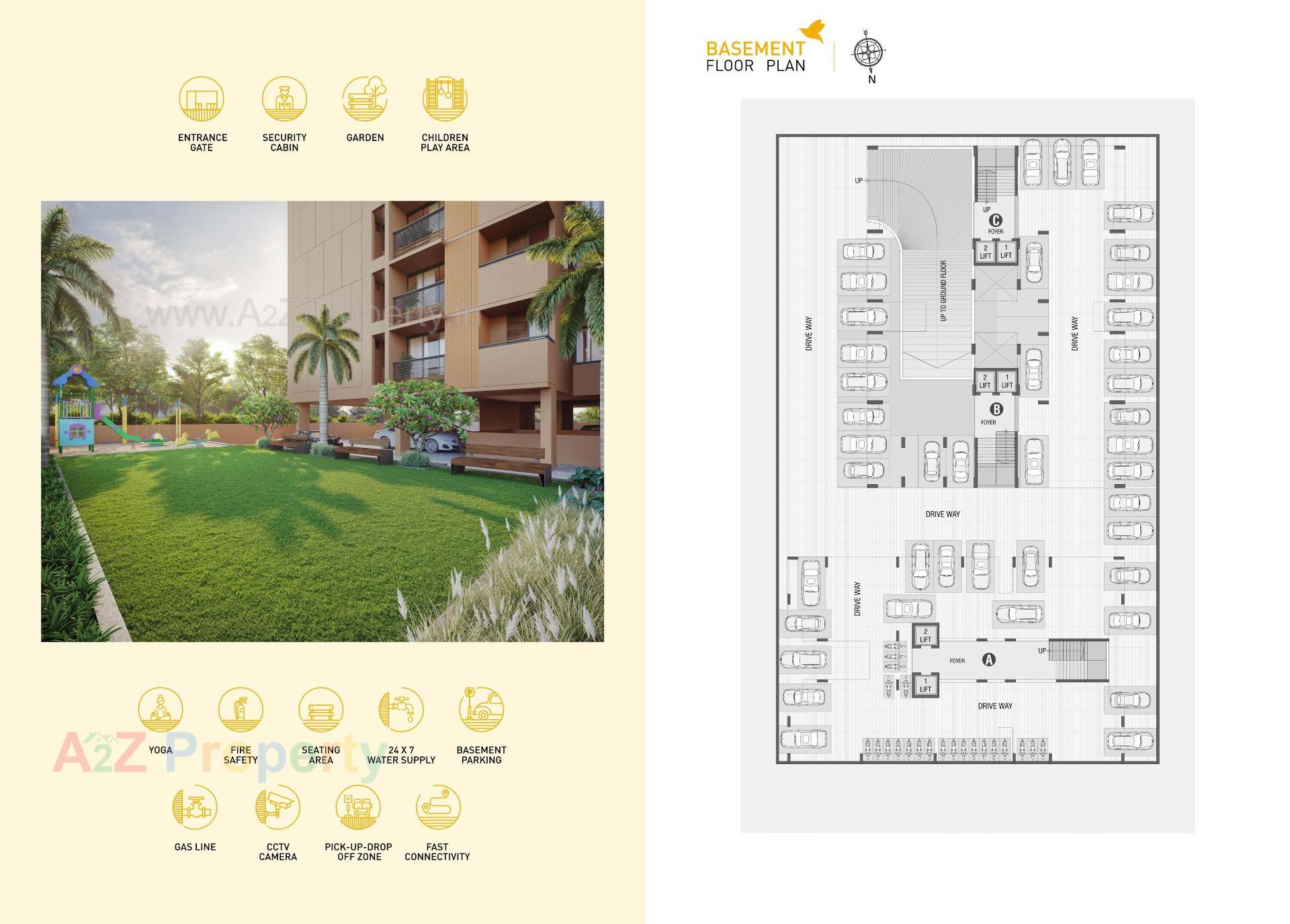 Layout of real estate project Jivan Anand located at Vastral, Ahmedabad, Gujarat